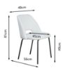 Picture of Deluxe Modern Dining Chair – Thick Cushion & Bouclé Fabric