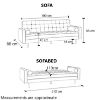 Picture of Sofa bed velvet